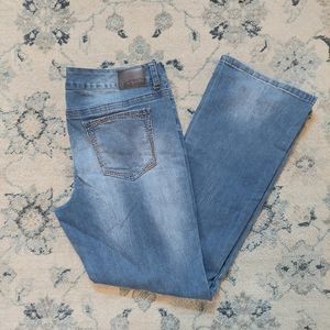 Maurices Distressed Medium Wash Jeans! Women's Sz.  15/16 Short! (E)